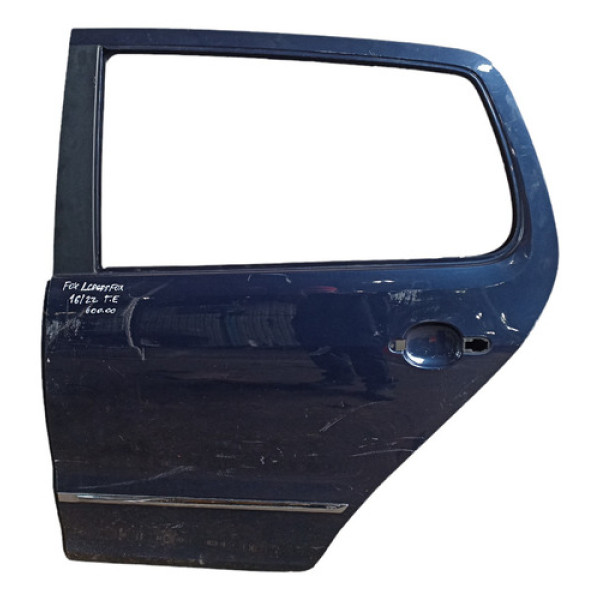 Porta Traseira Esquerda Volkswagen Fox Crossfox 2016/2022 Traseira Esquerdo Azul