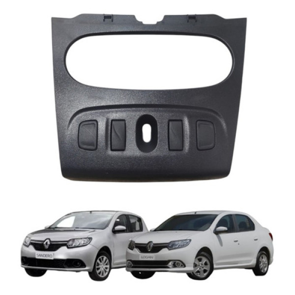 Moldura Comando Ar Painel Central Logan 2015 A 2019