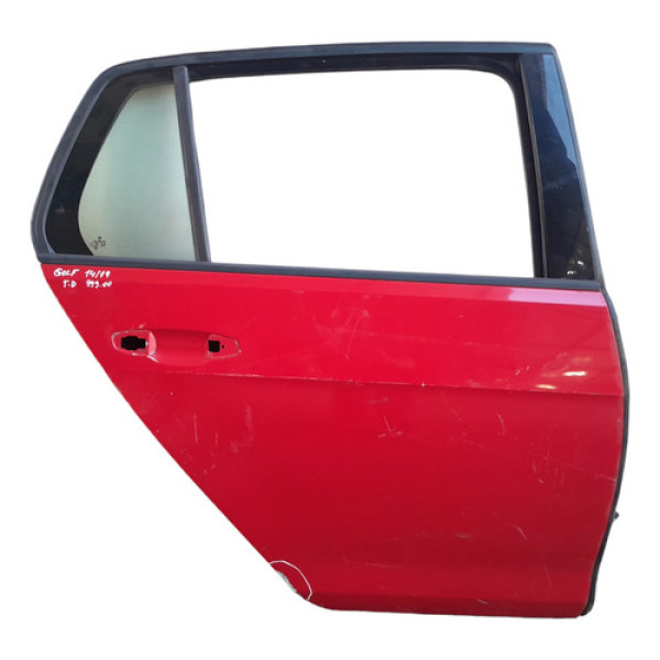 Porta Traseira Direita Volkswagen Golf 2014 A 2019 Traseira Direito Vermelho