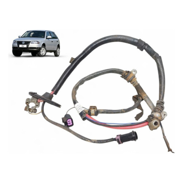 Cabo Negativo Gol Parati Saveiro 1.6 Ap 2005 A 2009 Completa