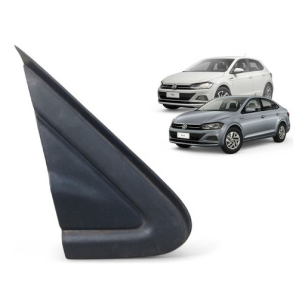 Acabamento Ext Retrovisor Direito Polo Virtus 2017 A 2022 Preto