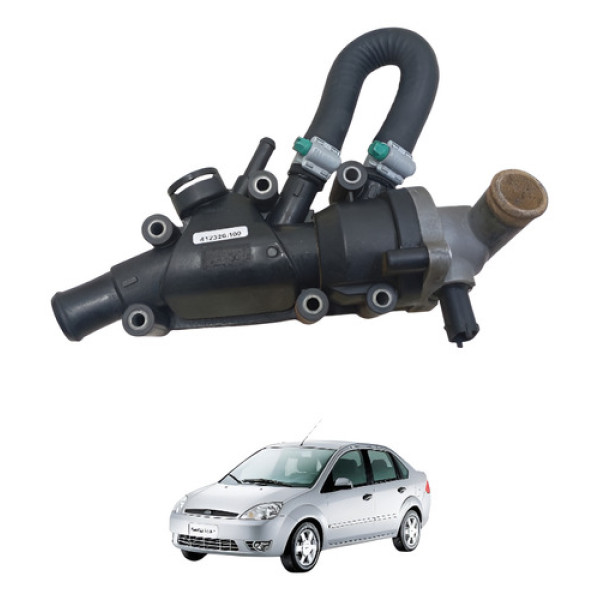 Carcaça Válvula Termostática Fiesta Ecosport Rocam 2004/2012