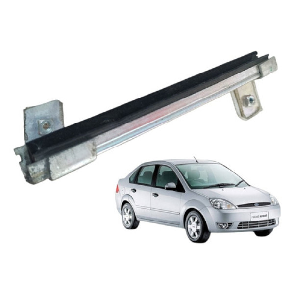 Guia Vidro Traseiro Esquerdo Fiesta 2004 A 2012 Prata