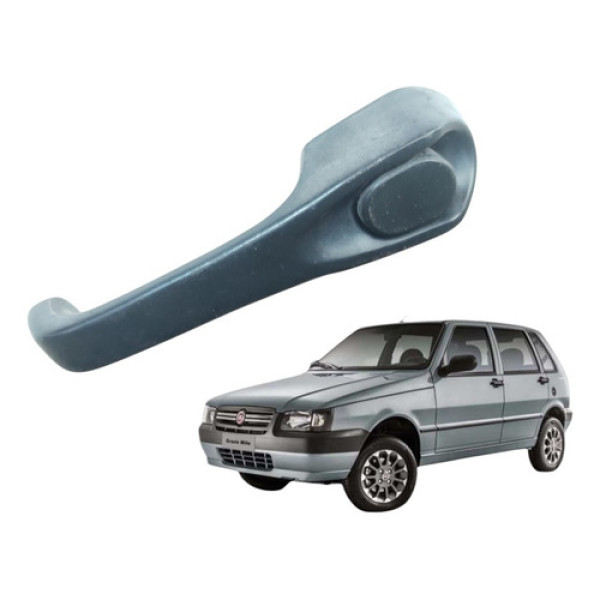 Maçaneta Ext Porta Traseira Direita Uno Mille 2004 A 2011 Preto Traseira