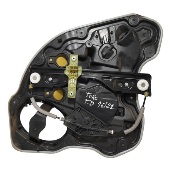 Maquina De Vidro Traseiro Direito Fiat Toro 2016 A 2021  Preto