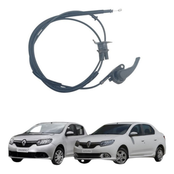 Alavanca C/cabo Abertura Capô Sandero Logan 15/19 Original