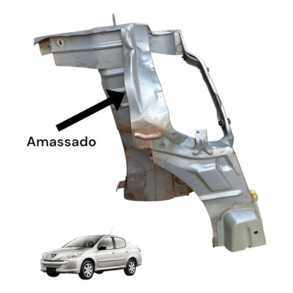 Longarina Mini Frete Lado Esquerdo Peugeot 207 Passion 07/13