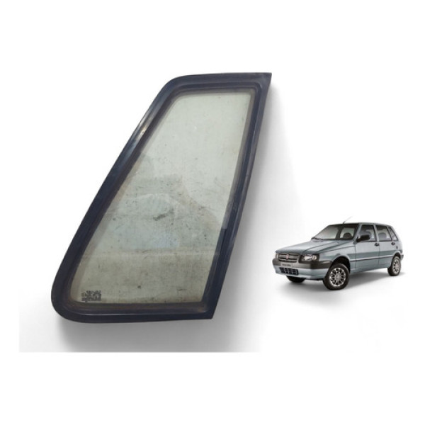 Vidro Fixo Traseiro Direito Uno Mille 4 Portas  2004 A 2011