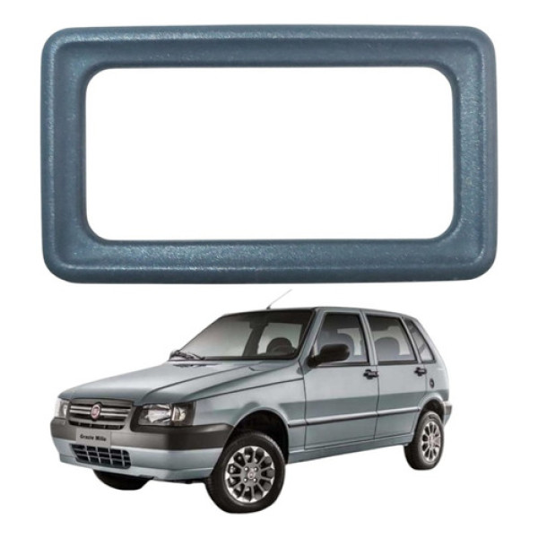 Moldura Maçaneta Interna Fiat Uno Mille 2004 A 2011 Original Preto Dianteira/traseira