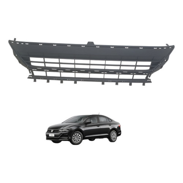 Grade Polo Virtus Inf Parachoque 2017 2018 2019 2020 A 2021 Preto