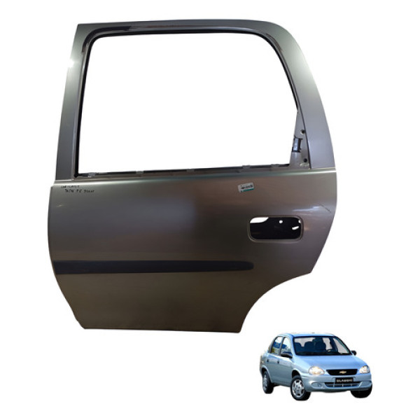 Porta Corsa Classic 1996 1997 1998 1999 2000 2001 A 2016 Traseira Esquerdo Prata