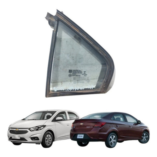 Vidro Vigia Porta Traseira Esquerda Onix Prisma 2013 A 2021