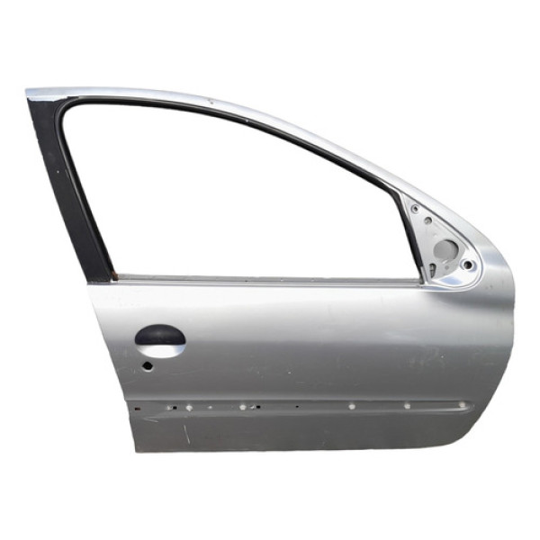 Porta Dianteira Direita Peugeot 206 207 4 Portas Com Detalhe Dianteira Direito Prata