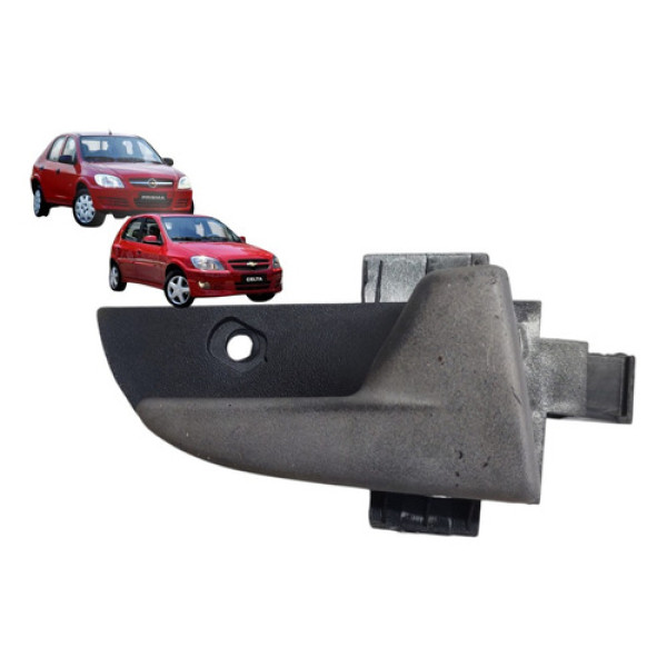 Maçaneta Interna Dianteira Direita  Celta 2007 A 2015 Cinza Dianteira