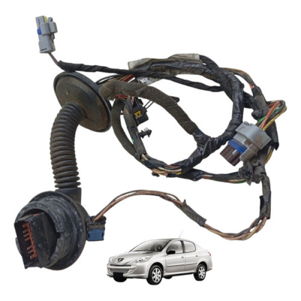 Chicote Porta Dianteira Esquerda Peugeot 207 Vidro Elétrico 