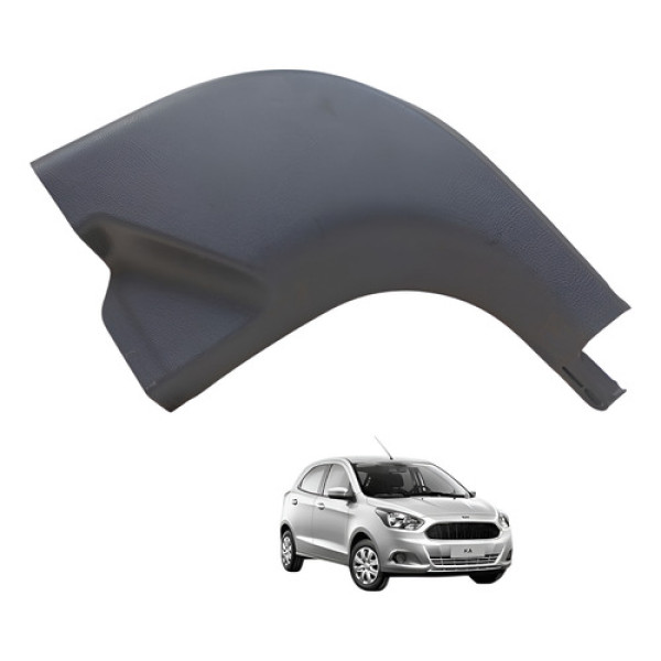 Moldura Ford Ka Soleira Dian Esq 2014 2015 2016 2017 A 2021 Preto