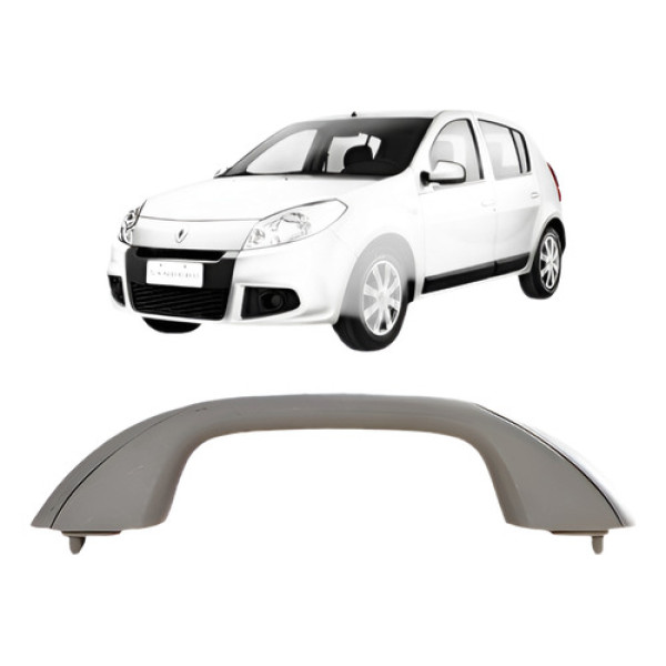 Alça Teto Pqp Sandero 2007 A 2013 - Bege