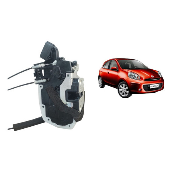 Fechadura Elétrica Porta Traseira Esquerda March 2011 A 2015
