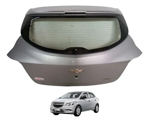 Tampa Traseira Onix 2012 2013 2014 2015 2016 Com Furo Chave Branco