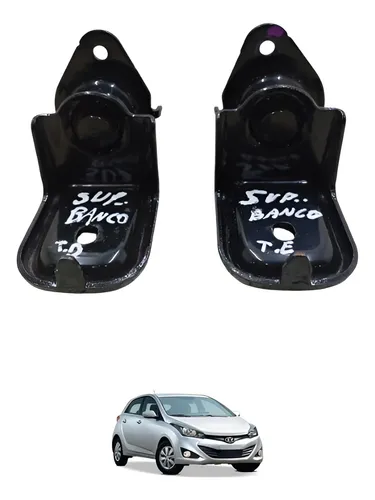 Par Suporte Dobradiça Banco Traseiro Hb20 Hatch 12/19 Origin Preto